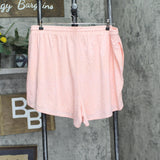 State of Day Womens Printed Knit Sleep Shorts 100185749WN Abstract Shell Pink 2X