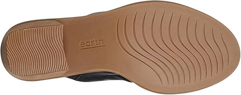 Earth Womens Adara Open Toe Block Heel Dress Sandals ETADARA Black Leather 8M