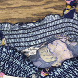 Roudelain Womens Knit Smocked Swing Pajama Shirt Top EHJE150M Rain Forest Blue M