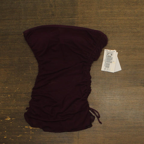 Becca Womens Standard Muse Bandeau Tankini Swim Top 733557 Aubergine Purple S