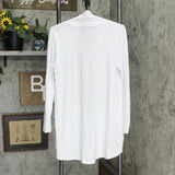 Vince Camuto Womens Open Front Cardigan 9199679 Ultra White S