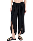 Raviya Womens Front-Slit Cover Up Pants 75367 Black XL