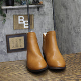 Journee Collection Womens Solarah Pull-on Ankle Bootie Block Heel Tan Brown 7.5M
