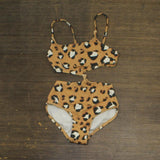 Art Class Kids Girls Animal Print One Piece Swimsuit 1668163f577836 Brown XS