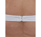 DKNY Textured Molded Balconette Bikini Swim Top DIMTS470 White L