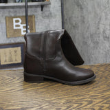 INC International Concepts Wide-Calf Leather Riding Boots Chocolate Brown 6M-WC