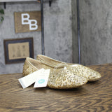 A New Day Sammie Sequin Ballet Flats 94685488 Gold Yellow 8.5M