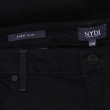 NYDJ Womens Plus Sheri Slim Jeans WNBBSS8518 Black 22W
