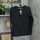 Volcom Womens Long Sleeve Rashguard Top O0312301 Jet Black L