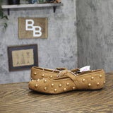 Universal Thread Penny Studded Mary Jane Flats 94303795 Brown 6.5M