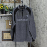 Harley Davidson Mens Fleece 1/4 Zip Kutter Janesville Wisconsin Sweatshirt Gray