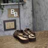 A New Day Twiggy Multi Buckle Mini Heel Flats 94303761 Brown 9M