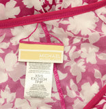 Michael Michael Kors Print Cover Up Pants Mesh Bright Wild Berry Pink XS/S