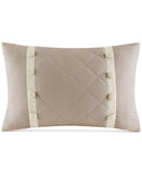 Madison Park Breanna Quilted 4-Pc. Bedspread Set Diamond Khaki Brown Queen