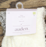Auden Marled Cozy Fuzzy Crew Socks 2-Pack 91230364 Ivory / Charcoal gray S