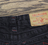 True Religion Kids Geno Relaxed Slim Fit Snap Horseshoe Jeans Black Wash 6
