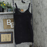 Garage Womens Zip Front Denim Mini Dress 1678e601ec4e9a Black PS