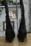 Universal Thread  Kendra Kitten Heel Tall Dress Boots Memory Foam Black 9.5M