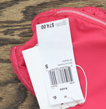 Andie Bandeau Eyelet Bikini Top AT389 Begonia Pink S