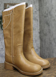 Universal Thread Wide Mid Calf Western Riding Round Toe Boots Tan Brown 8M-WC