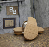 Earth Womens Strappy Ferne Casual Flat Sandals ETFERNE Gold Leather 9M