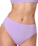 Andie Womens '90s High-Waist High-Cut Cheeky Bikini Bottom Lively Purple XS