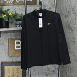 Reebok Women's Identity Performance 1/4 Pullover Top 100202714 Black L