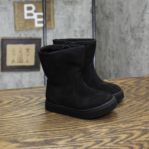 Cat & Jack Toddler Girls Pip Shearling Style Boots 88435631 Black 6T