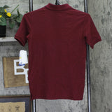 Nautica Big Boys Uniform Stretch Double Pique Polo Shirt Burgundy Red M (10/12)