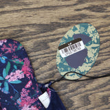 Bridgerton Izzy & Liv Womens Enchanting Floral Bee Slippers Navy Blue 6M