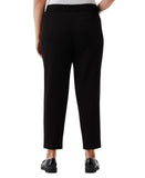 Rafaella Womens Plus Size Stretch Ankle Pants LRBFD097R1 Black 16W