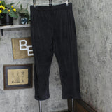 Calvin Klein Womens Ribbed Soft Sleepwear Pajama Lounge Pants QP3291O Black XL