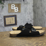 Goodfellow & Co Mens Saul Suede Two Band Sandals 94809736 Black 8