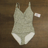 Michael Michael Kors Cheetah Surplice One Piece Swimsuit Safari Green Multi 10