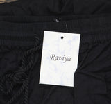 Raviya Womens Plus Size High Rise Pull-On Cover Up Cargo Pants 76748X Black 2X