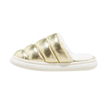 Stars Above Merritt Platform Shine Scuff Slide Slippers Gold Yellow L (9-10)