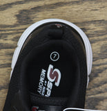 S Sport By Skechers Lace Up Low Top Athletic Sneakers Reiff 3.0 86822057 Black 7