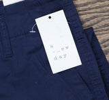 A New Day Womens High-Rise Straight Ankle Chino Pants 89476958 Navy Blue 4