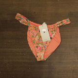 O'Neill Floral Solimar Medium Coverage Bikini Bottom Desert Flower Pink L