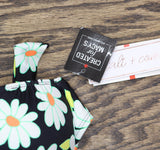 Salt + Cove Daisy Dance Strappy Underwire Push-Up Bikini Swim Top Black Multi XS