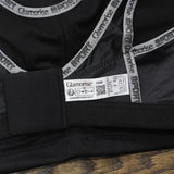 Glamorise Womens No-Bounce Camisole Sports Wirefree Bra 1066 1066 Black 36DD