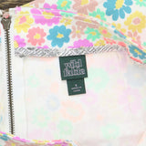Wild Fable Women's Notch Front Seamed Jean Mini Skirt Multicolor Floral Pink 6