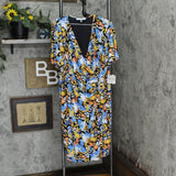 Kasper Womens Plus Size Floral Flutter-Sleeve Sheath Dress 10870535