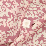 :LC Lauren Conrad Unlined Ruffle Trim Blouse Shirt Top Purple Pink Multi M