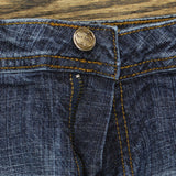 Apple Bottoms Womens Bootcut Pocketless Stretch Jeans Dark Blue 10