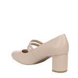Lifestride Mary Jane Block Heel Pumps with Double Straps Tender Taupe Brown 5M
