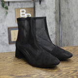 A New Day Womens Celaena Boots Block Heel Mesh 94568457 Black 7.5M
