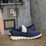 Easy Spirit Valina Slip-On Knit Flex Comfort Shoes SEVALINA15 Dark Blue Multi 6M