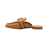 A New Day Womens Wendy Raffia Mule Flats 92611438 Brown 8.5M