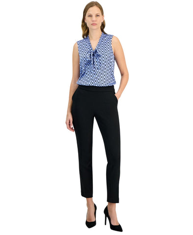 Kasper Womens Pull-On Stretch Ankle Pants 10924325 Black XS